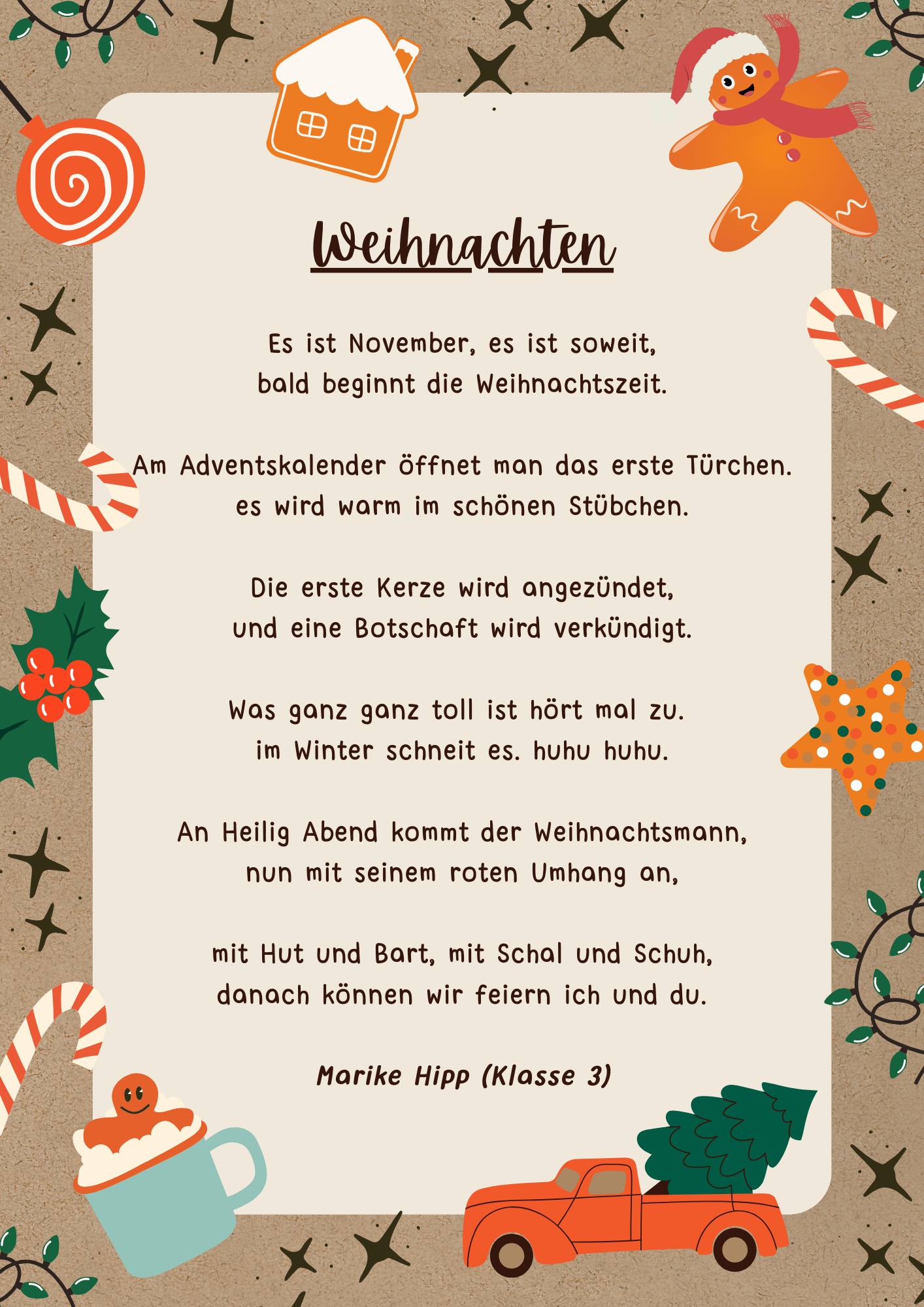 Weihnachtsgedicht